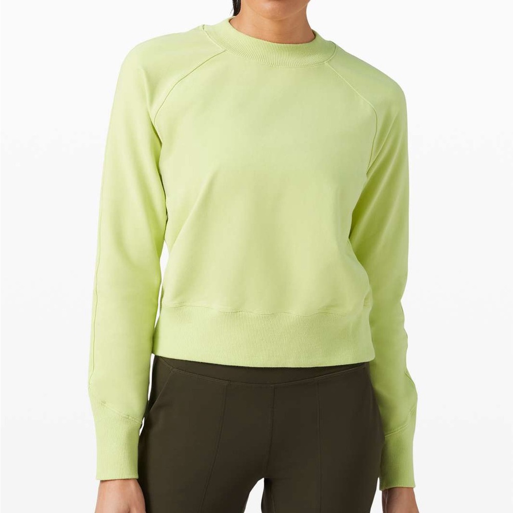 Lululemon Ready to Roll Crewneck Sweatshirt Lemon Vibe - Size 6